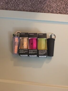 Starbucks Keychain Cold Cup Ornaments in Pink, Gold, Green, Black